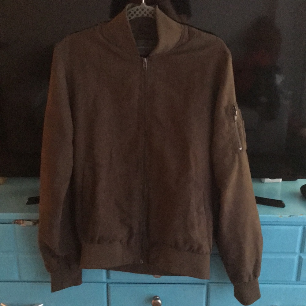 French Connection Suede bomber jacket.